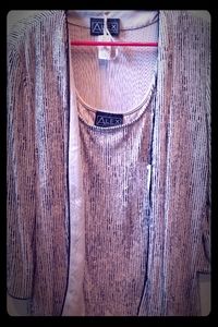 Alex Evenings XL  Women's Jacket and Tank Set